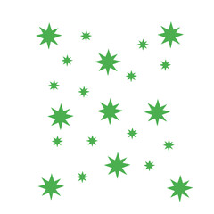 green star pattern background