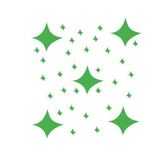 green star pattern background
