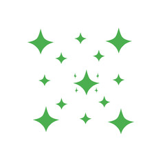 green star pattern background