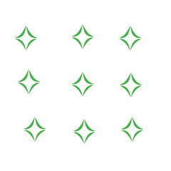 green star pattern background