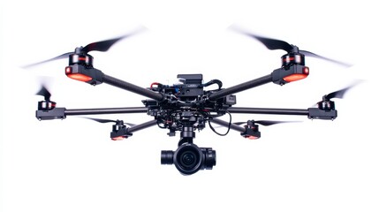 High-Tech Drone with Camera for Aerial Photography and Filming
