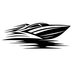 Boat speed silhouette