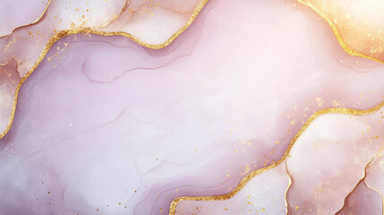 Obraz premium Elegant Abstract Pink and Gold Marble Design