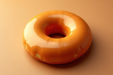 Satin Finish Close Up Donut