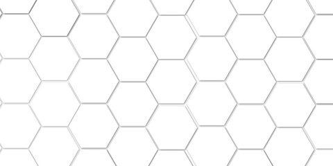 Abstract technology white geometric hexagon on transparent concept design honeycomb shape vector. 