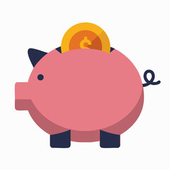pink piggy bank