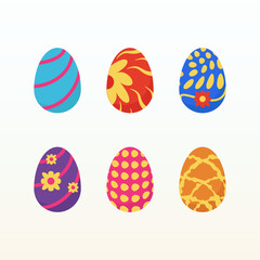 Colorful Easter Eggs Illustration