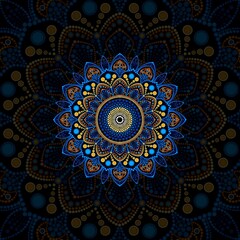 Intricate Abstract  Mandala Design Element, Mandala Art
