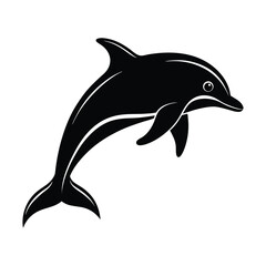 dolphin silhouette art
