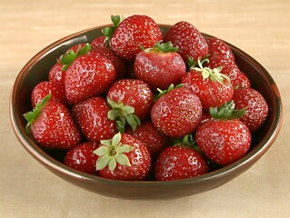 Fresh Strawberries in Bowl. (1)