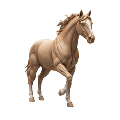 Obraz premium Luxury Stallion Sculpture with Glossy Finish in Dynamic Pose