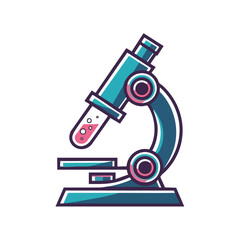 microscope vector illustration