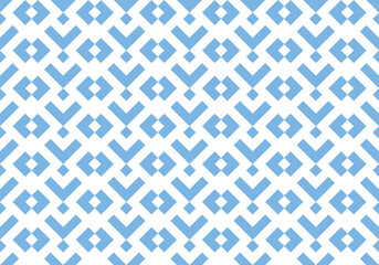 Abstract geometric pattern. A seamless vector background. White and blue ornament. Graphic modern pattern. Simple lattice graphic design