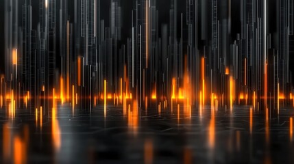 Naklejka premium Fiery Abstract Luminous Blaze with Glimmering Shimmering Lights in the Darkness Dramatic Incandescent Radiant Flames and Sparks