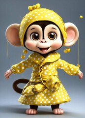 doll on white background