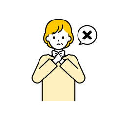 上半身のポーズ_シンプルなシニアの女性14