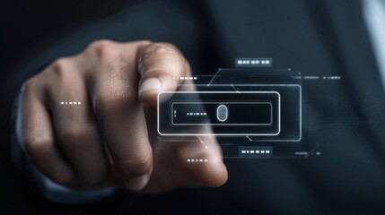 Sleek and modern futuristic interface control panel design concept with a minimalist and high tech look featuring a digital display touch controls and a streamlined interactive layout