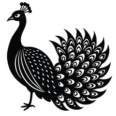 Adobe IllustrPeacock Vector Shilhouette Bundle Set Collectionator Artwork