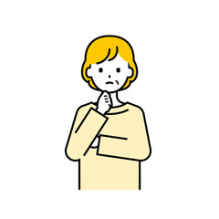 上半身のポーズ_シンプルなシニアの女性10