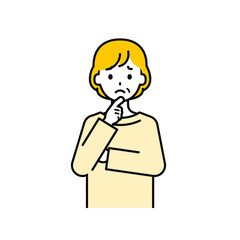 上半身のポーズ_シンプルなシニアの女性13