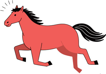 Cartoon Horse Running