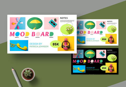 Mood Board Template Layout