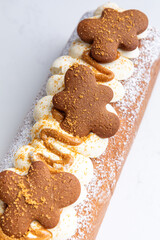 festive cakes in a brightly lit kitchen