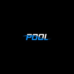 Word Pool logo icon isolated on dark background