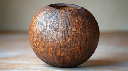 Carved Coconut Shell, Decor,  Home Decor,  Close-up, Subtle Background