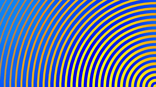 blue and white striped background. Animated Abstract blue and yellow pattern suitable for backgrounds, textile designs, and digital art projects. Ideal for modern graphics and branding materials.