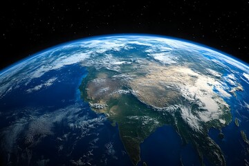 Obraz premium A picture of the earth taken from space The earth