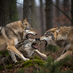 Obraz premium wolf in the forest