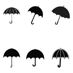 set of umbrellas