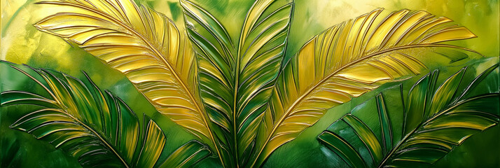 Group background of dark green tropical leaves ( monstera, palm, coconut leaf, fern, palm leaf,bananaleaf) Panorama background. concept of nature