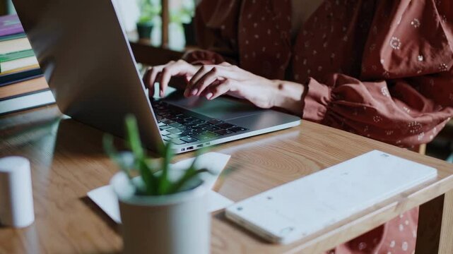 The Woman Using Laptop