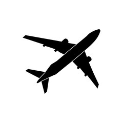 Airplane isolated on white background vector illustration
