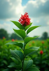 A computer generated image of a tree in the middle of a pattern