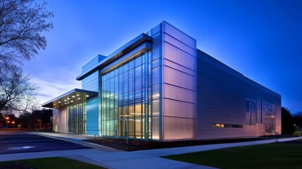 Contemporary energy solution, sophisticated heat pump system integrated with modern building exterior, industrial design aesthetic, clean technological installation, professional renewable energy