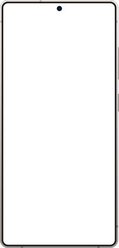 front side android flagship mobile mockup. mobile phone mockup technology vector illustration graphic for design element.