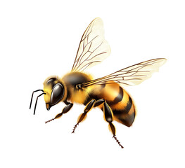  realistic bee illustration transparent background png