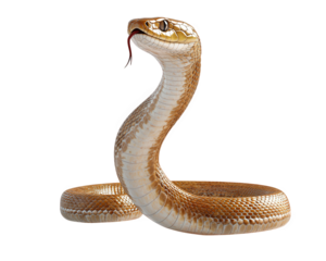 majestic and detailed representation of snake, showcasing its sleek body and striking colors. snake is poised with its head raised, displaying its forked tongue, evoking sense of elegance