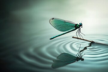 dragonfly on a branch