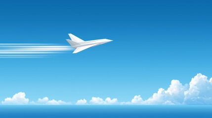 A Transport Vehicle Over Water And Clouds