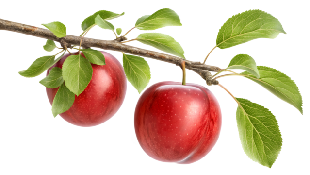  fresh red apple with a glossy finish 