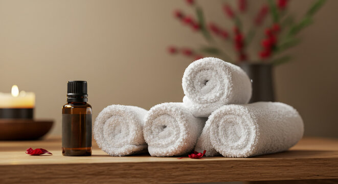 Spa accessories arranged for a detox program on wooden surface  