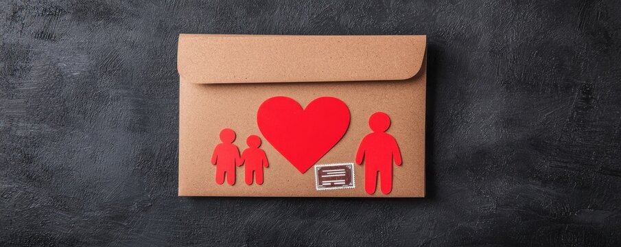 Family love letter home graphic design creative close-up connection and affection for families