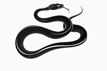 Obraz premium Snake reptile animal smoke pipe.
