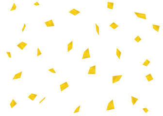 沢山の金箔が降るグラフィック素材