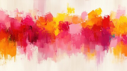 Fototapeta premium Abstract art, vibrant colors, paint strokes, textured background, website banner