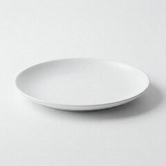 Ceramic Flat Plate Small Rim Mockup